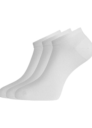 Bamboo Basics enkelsokken 3 paar knitted sneaker socks white unisex DANI-004 Bamboo Basics soquettes 3 paires knitted sneaker socks white unisex