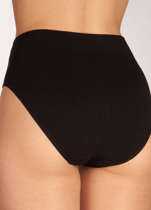 Bamboo Basics slip 3 pack seamless knitted full brief black dames BELLE-001 Bamboo Basics slip lot de 3 seamless knitted full brief black femmes