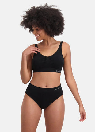 Bamboo Basics slip 3 pack seamless knitted full brief black dames BELLE-001 Bamboo Basics slip lot de 3 seamless knitted full brief black femmes