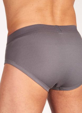 Dulcia slip 3 pack new basic cotton 4-1 rib grey heren 678-0540-grey Dulcia slip lot de 3 new basic cotton 4-1 rib grey hommes