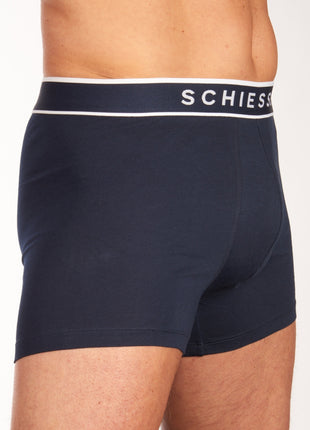 Schiesser short 3 pack 95/5 organic cotton boxer briefs dark blue heren 173983-803 Schiesser boxer lot de 3 95/5 organic cotton boxer briefs dark blue hommes