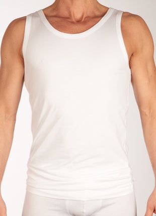 Schiesser singlet 2 pack 95/5 organic cotton undershirts white heren 176038-100 Schiesser débardeur lot de 2 95/5 organic cotton undershirts white hommes