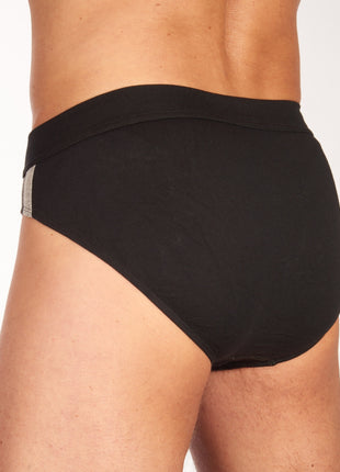 Schiesser slip 3 pack 95/5 organic cotton rio briefs black heren 173815-000 Schiesser slip lot de 3 95/5 organic cotton rio briefs black hommes