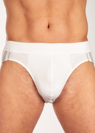 Schiesser slip 3 pack 95/5 organic cotton rio briefs white heren 173815-100 Schiesser slip lot de 3 95/5 organic cotton rio briefs white hommes