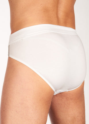 Schiesser slip 3 pack 95/5 organic cotton rio briefs white heren 173815-100 Schiesser slip lot de 3 95/5 organic cotton rio briefs white hommes
