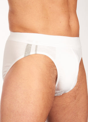 Schiesser slip 3 pack 95/5 organic cotton rio briefs white heren 173815-100 Schiesser slip lot de 3 95/5 organic cotton rio briefs white hommes