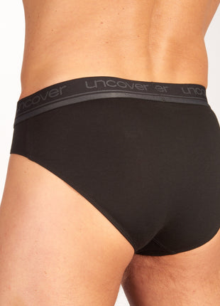 Schiesser slip 3 pack uncover rio briefs black heren 173903-000 Schiesser slip lot de 3 uncover rio briefs black hommes