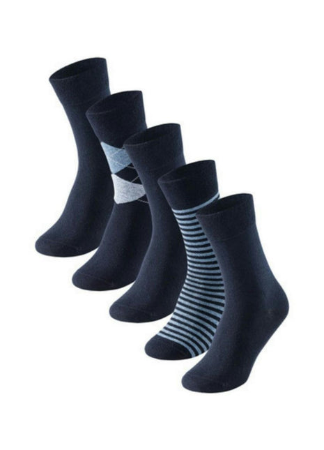 Schiesser sokken 5 paar bluebird stay fresh socks midnight blue heren 174276-804 Schiesser chaussettes 5 paires bluebird stay fresh socks midnight blue heren