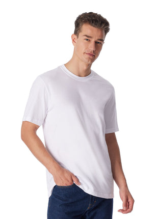 Schiesser t-shirt ronde hals 2 pack essentials american shirts white heren 008150-100 Schiesser t-shirt col rond lot de 2 essentials american shirts white hommes