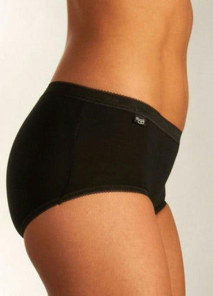 Sloggi slip basic+ midi cotton black dames 10005038-0004 Sloggi slip basic+ midi cotton black femmes