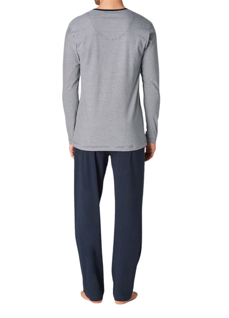 Tom Tailor pyjama lange broek nevada dark blue heren 71112-5607-632 Tom Tailor pyjama pantalon long nevada dark blue hommes