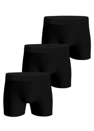 Björn Borg short 3-pack bamboo cotton blend boxer black on black men