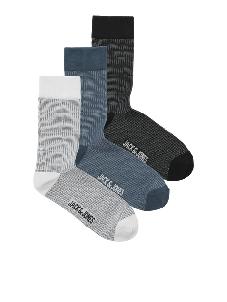 Jack & Jones sokken 3 paar jacbryan bird eye socks heren