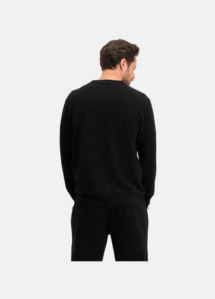 Bamboo Basics knitted sweater black heren