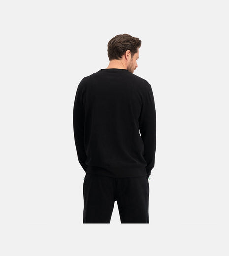 Bamboo Basics knitted sweater black heren
