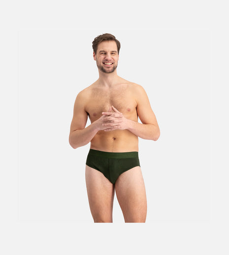 Bamboo Basics slip 3 pack knitted brief black / army / navy heren