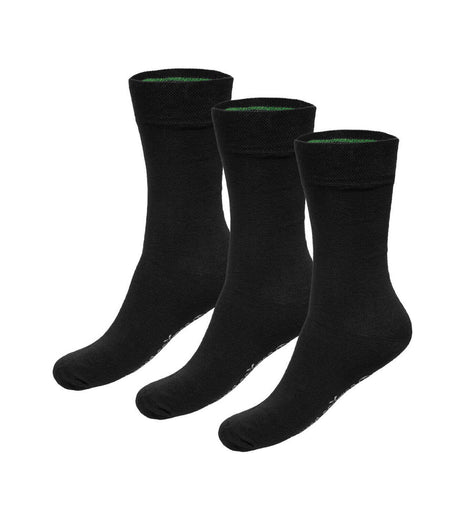 Bamboo Basics sokken 3 paar knitted anklet socks black unisex