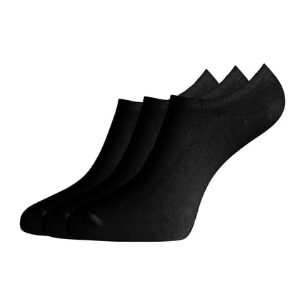 Bamboo Basics kousenvoetjes 3 paar knitted footies black unisex JAMIE-001 Bamboo Basics soquettes invisibles 3 paires knitted footies black unisex
