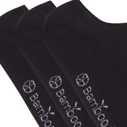 Bamboo Basics kousenvoetjes 3 paar knitted footies black unisex JAMIE-001 Bamboo Basics soquettes invisibles 3 paires knitted footies black unisex
