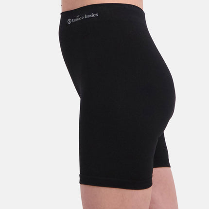 Bamboo Basics short seamless knitted biker short black dames SUZE-001 Bamboo Basics shorty seamless knitted biker short black femmes