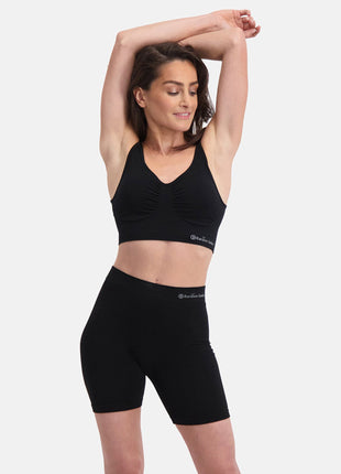 Bamboo Basics short seamless knitted biker short black dames SUZE-001 Bamboo Basics shorty seamless knitted biker short black femmes