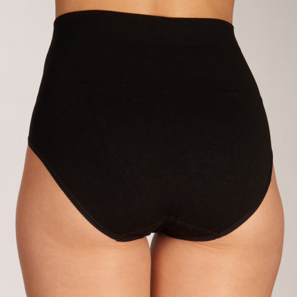 Bamboo Basics slip 2 pack seamless knitted high waisted full brief black dames AMY-001 Bamboo Basics slip lot de 2 seamless knitted high waisted full brief black femmes
