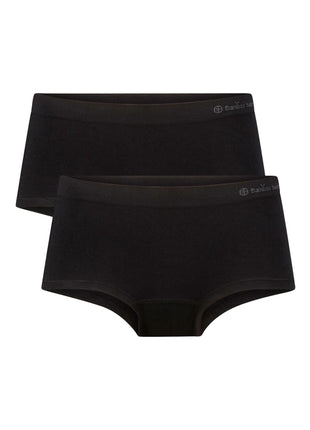 Bamboo Basics slip 2 pack seamless knitted hipster black dames SOPHIE-001 Bamboo Basics slip lot de 2 seamless knitted hipster black femmes