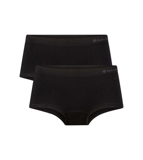 Bamboo Basics slip 2 pack seamless knitted hipster black dames SOPHIE-001 Bamboo Basics slip lot de 2 seamless knitted hipster black femmes