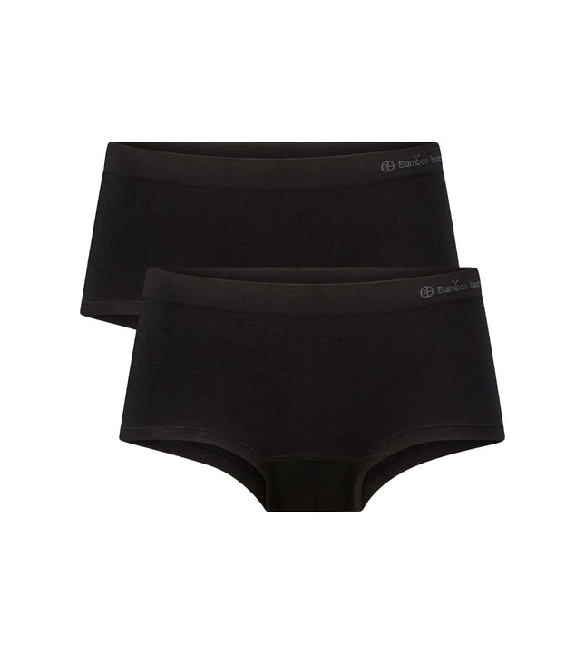 Bamboo Basics slip 2 pack seamless knitted hipster black dames SOPHIE-001 Bamboo Basics slip lot de 2 seamless knitted hipster black femmes