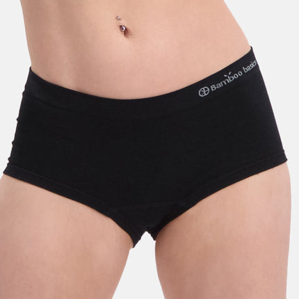 Bamboo Basics slip 2 pack seamless knitted hipster black dames SOPHIE-001 Bamboo Basics slip lot de 2 seamless knitted hipster black femmes
