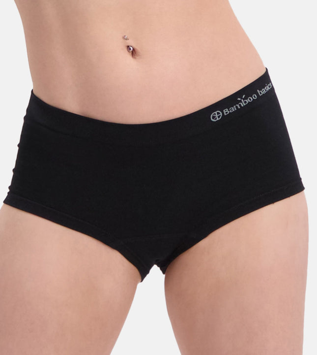 Bamboo Basics slip 2 pack seamless knitted hipster black dames SOPHIE-001 Bamboo Basics slip lot de 2 seamless knitted hipster black femmes