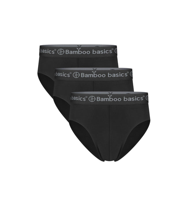 Bamboo Basics slip 3 pack knitted brief black heren JAMES-001 Bamboo Basics slip lot de 3 knitted brief black hommes
