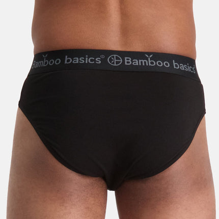 Bamboo Basics slip 3 pack knitted brief black heren JAMES-001 Bamboo Basics slip lot de 3 knitted brief black hommes