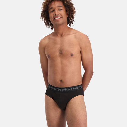 Bamboo Basics slip 3 pack knitted brief black heren JAMES-001 Bamboo Basics slip lot de 3 knitted brief black hommes