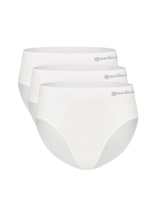Bamboo Basics slip 3 pack seamless knitted full brief white dames BELLE-003 Bamboo Basics slip lot de 3 seamless knitted full brief white femmes