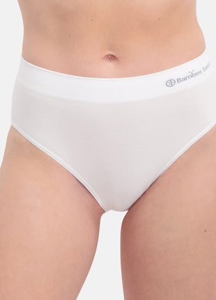 Bamboo Basics slip 3 pack seamless knitted full brief white dames BELLE-003 Bamboo Basics slip lot de 3 seamless knitted full brief white femmes