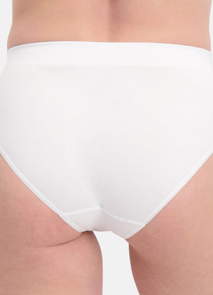 Bamboo Basics slip 3 pack seamless knitted full brief white dames BELLE-003 Bamboo Basics slip lot de 3 seamless knitted full brief white femmes