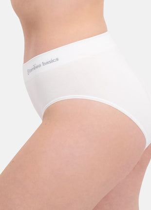 Bamboo Basics slip 3 pack seamless knitted full brief white dames BELLE-003 Bamboo Basics slip lot de 3 seamless knitted full brief white femmes