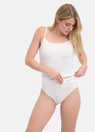 Bamboo Basics slip 3 pack seamless knitted full brief white dames BELLE-003 Bamboo Basics slip lot de 3 seamless knitted full brief white femmes