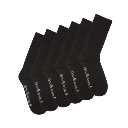 Bamboo Basics sokken 6 paar knitted anklet socks black unisex BEAU-6P-001 Bamboo Basics chaussettes 6 paires knitted anklet socks black unisex
