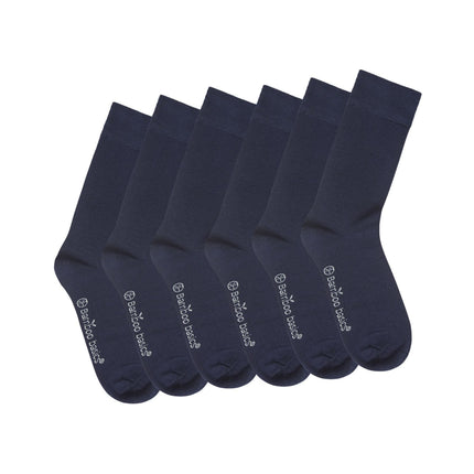 Bamboo Basics sokken 6 paar knitted anklet socks navy unisex BEAU-6P-002 Bamboo Basics chaussettes 6 paires knitted anklet socks navy unisex
