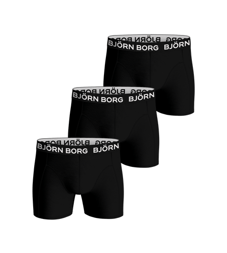 Björn Borg short 3 pack bamboo cotton blend boxer black heren