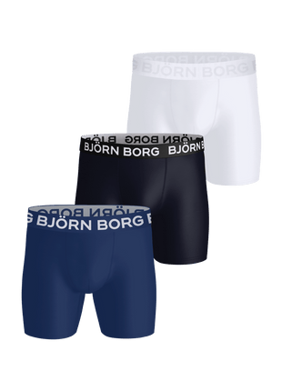 Björn Borg short 3 pack microfiber boxer black heren