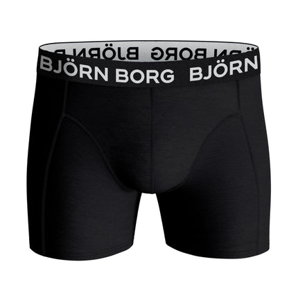 Björn Borg short 5 pack cotton stretch boxer black heren 10004237-MP001 Björn Borg boxer lot de 5 cotton stretch boxer black hommes
