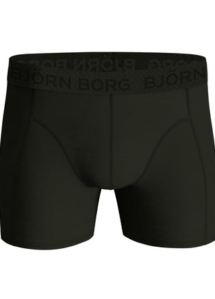 Björn Borg short 5 pack cotton stretch boxer green / black / print / green / green heren 10003368-MP005 Björn Borg boxer lot de 5 cotton stretch boxer green / black / print hommes
