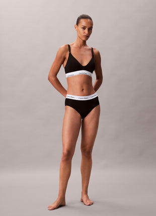 Calvin Klein bra top modern cotton lightly lined triangle maternity bra black women