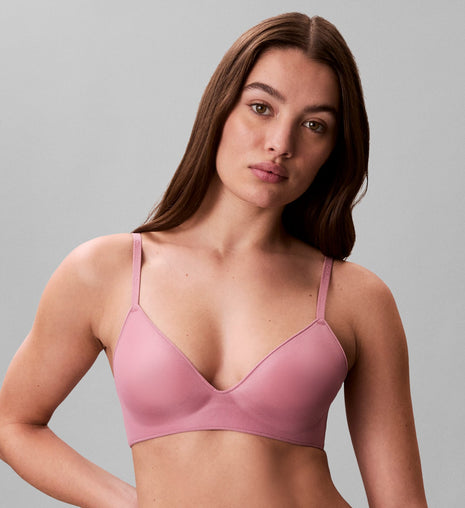 Calvin Klein bh topje icon cotton modal lift bralette soft mauve dames