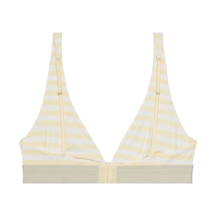 Calvin Klein bh topje ck graphic lightly lined triangle bra cent stripe anise flower dames LV00QF8703-6WC Calvin Klein brassière ck graphic lightly lined triangle bra cent stripe anise flower femmes
