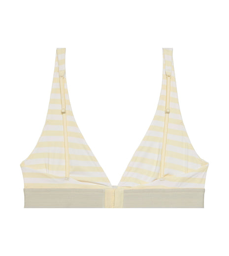 Calvin Klein bh topje ck graphic lightly lined triangle bra cent stripe anise flower dames LV00QF8703-6WC Calvin Klein brassière ck graphic lightly lined triangle bra cent stripe anise flower femmes
