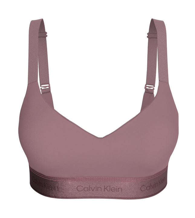 Calvin Klein bh topje icon cotton modal lift bralette soft mauve dames LV00QF8870-41I Calvin Klein brassière icon cotton modal lift bralette soft mauve femmes